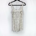 Alexis Briar White Ivory Beaded Fringe Romper – Bridal Bachelorette Size M Photo 6