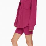 Aritzia  TNA Cozy Fleece Boyfriend Shirt Photo 1