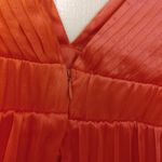 Sincerely Jules  Size Extra Small XS Pink Shiny Dress Deep V Cut NWOT Summer Photo 7