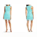 Adelyn Rae  GREEN LACE-UP SHORT SLEEVE ELEGANT DRESS SIZE M- NEW Photo 1