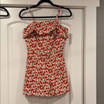 Corey lynn Colter cherry romper XS Red Photo 2