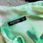 Nasty Gal  Green Tie Dye Mini Dress Photo 9