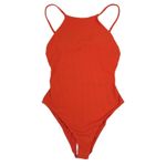 ANDIE Ribbed One Pcs Swimsuit in Siren Sz M The Asbury Feminine Preppy Boho NWT Photo 2