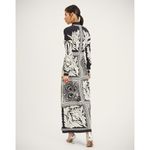 La DoubleJ Halle Dress In Mix Tiles Placée Black Envers Satin Size Small Photo 1