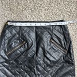🦋 Richcoco Faux Leather Black Mini Skirt Holiday Party Formal Small 💖 Photo 4