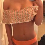 Floral Off The Shoulder Bikini Orange Size M Photo 0