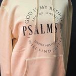 Cream Hoodie with Inspirational Text Yellow Size M Photo 0