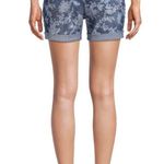 Time And Tru  Printed Denim Shorts With Pockets Size 8 Womens 5 Pockets New Photo 4