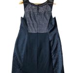 Moulinette Soeurs Anthropologie Sheath Dress 16 Black Floral Crochet Jacquard Photo 2