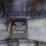 Banana Republic Two Button/Zip Closure Dark Wash Jean Mini Skirt Sz 29R Photo 8