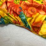 Vibrant Orange and Yellow One Piece Swimsuit with Spaghetti Straps Size M Photo 2