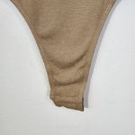 We Wore What  Light Brown Bodysuit NWT Size XXS Brown Muscle Bodysuit Photo 2