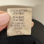 Theory  Womens Stretch Wool Zipper Mini Pencil Skirt Black Navy Blue Size 6 Photo 6