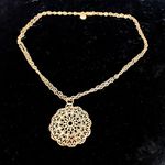 Dolce Vita Italy gold tone medallion necklace Photo 0