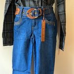 Clash Jeans Belted Skinny Jeans Sz 3 Blue Photo 1