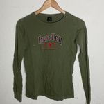 Hurley dark green Y2K Style long sleeve shirt ( M ) Photo 0