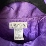 Lavon Vintage 90s  Nylon Windbreaker Track Jacket Vibrant Purple  Large Photo 2