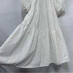 Elegant White Puff Sleeve s Dress tiered square neckline babydoll mini Size undefined Photo 5