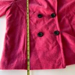 Merona Vintage  Pea Coat Wool Blend Pea Coat Jacket Hot Pink 2XL Photo 3