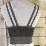 Zella body rhythm gray sports bra strappy back women size Large Photo 7