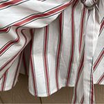 Lane Bryant Womens Shirt Blouse Stripe Faux Wrap Long Sleeve Red Plus Size 26 Photo 10