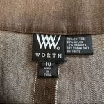 W By Worth  Brown Pencil Cut Skirt Sz 10 Photo 4