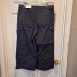 NWT LOFT Outlet Women's Gray Wide Leg Cropped Pants Size 14 Minimalist Neutral Photo 2