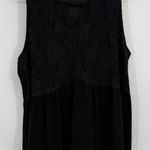 Torrid Black Lace Blouse Babydoll Top 2X Gothic Emo Punk Fairy Y2K Style Photo 0