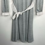 Vintage The Wilroy Traveller Polka Dot A line Dress with Belt size Small Gray Photo 3