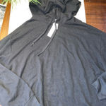 Victoria's Secret New woman’s size medium woman’s Victoria secret black hoodie (has snag see pic) Photo 0