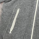 True Religion Vintage Rare Buddha Gray and Cream Cashmere Hooded Jacket Sz Large Photo 4