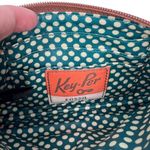 Fossil  Key-Per Coated Canvas Orange Fruit Floral Wristlet Wallet Clutch Pouch Photo 3