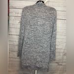 Justice  Gray Open-Front Cardigan with Lace Trim Photo 1