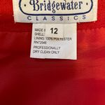 Brightwater Bridgewater red linen wrapped classic long skirt- size 12. Photo 4