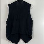 Yarnworks Vintage 80's Large Black and Yellow Beaded Embroidered Sweater Vest Photo 7