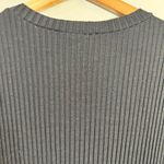 Eileen Fisher Short Sleeve Ribbed Midi Dress Women's 1X Black Lagenlook Jersey Photo 9