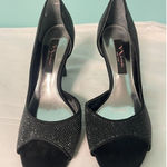 Nina Womens Corrine Black Rhinestone D'Orsay Heels Shoes 6.5 S-270 Photo 0