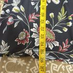 Loft Outlet Floral Boatneck Blouse with peekaboo Closure in back Sz xl Photo 6