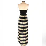 Hurley  | Scout Strapless High Low Stripes Floral Maxi Dress Size S Small Photo 1