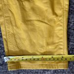 Ralph Lauren  Purple Label Vintage Women’s Size 12 Yellow Leather High Rise Jeans Photo 11