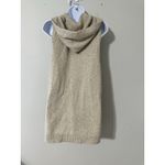 FABIANA FILIPPI Knitted Vest With Drawstring Hood Cashmere EUC Size M Tan Size M Photo 10