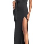 Dress the Population  Agathe Wrap Waist Crepe Dress Photo 0