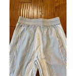 Splendid  blue striped wide leg pull on pants size m Photo 9