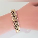 Juicy Couture Love Luck Couture Gold Toned Beaded Bracelet Brand New Photo 0