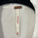 Free People  Katie Bird White Lace Inlet long sleeve button down top size XS Photo 12