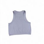 Purple ribbed athletic cropped tank top Size M Photo 4