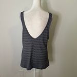 Athleta  navy blue & white pattern tank top size M Photo 3