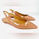 Christian Louboutin Hot Chickita Nude Patent Leather Sling Flats Size EU 39.5 Photo 2