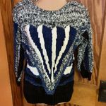 Vtg 80s Bonnie & Bill abstract chenille sweater Blue Size undefined Photo 8
