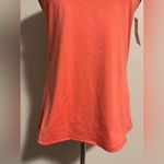 Fabletics NWT Coral and Black Racerback Tank size XL *small mark* Photo 2
